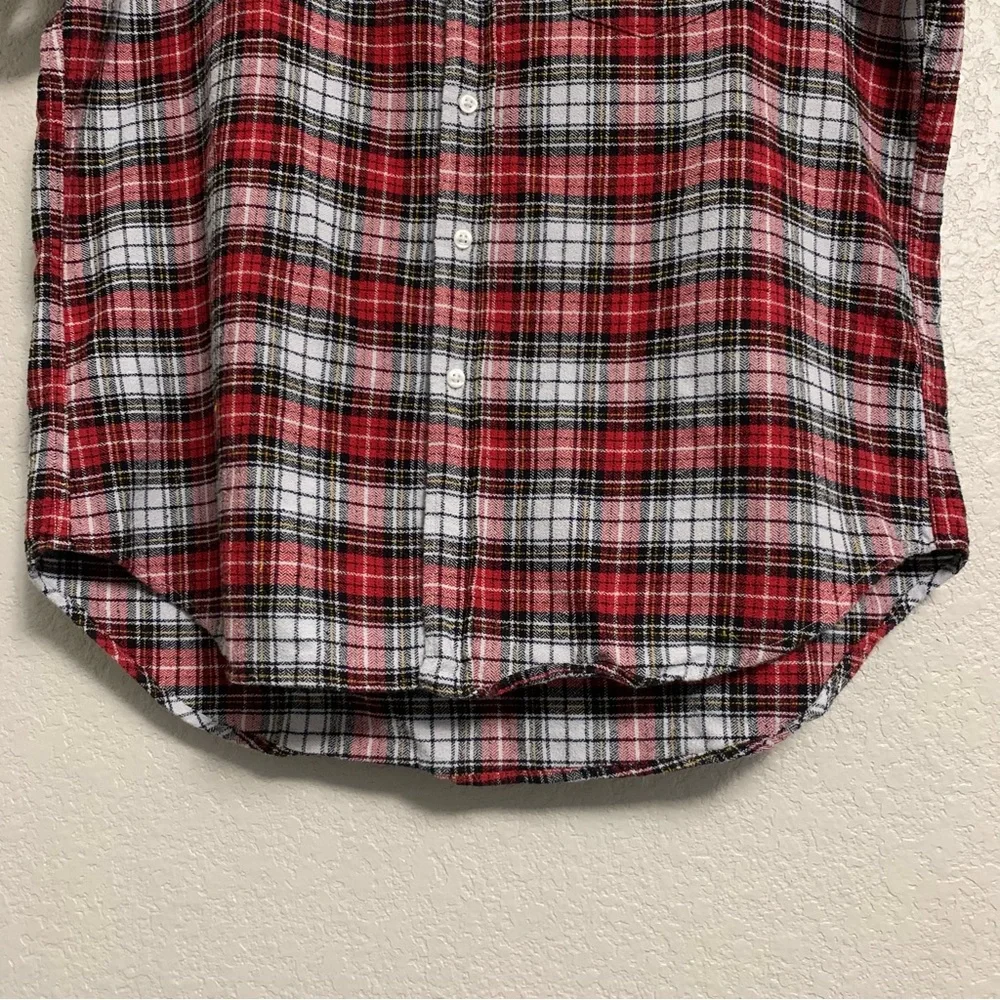 Frank and Eileen Shirt Top Women S Plaid Relaxed Button Up Preppy Italian Eileen - Picture 8 of 16